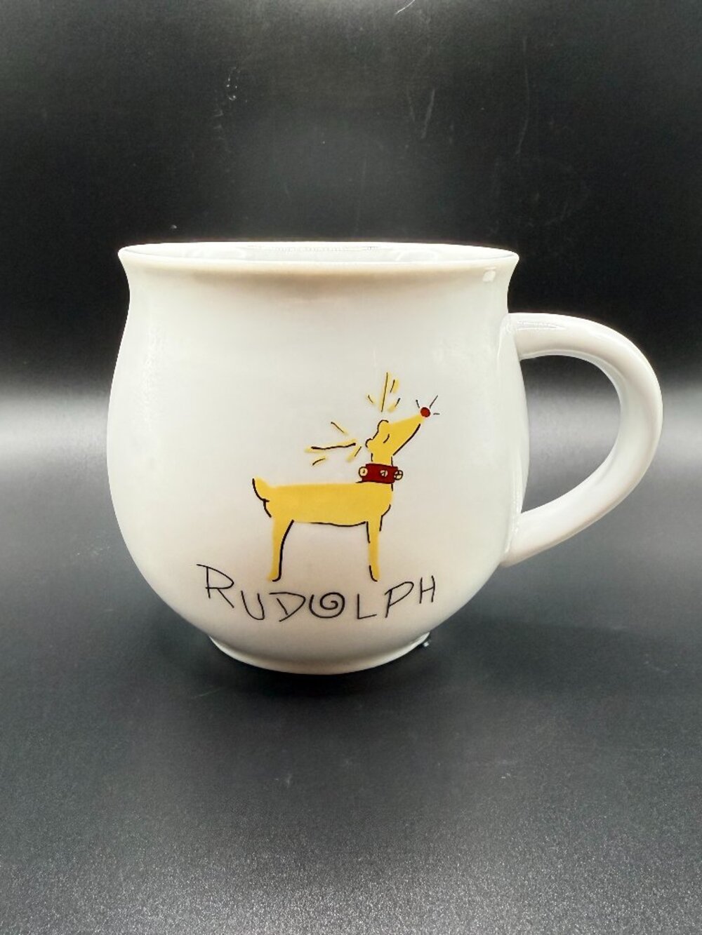 Pottery Barn 'Rudolf' Christmas Mug